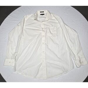 Angelo Rossi White Dress Shirt Size 17.5